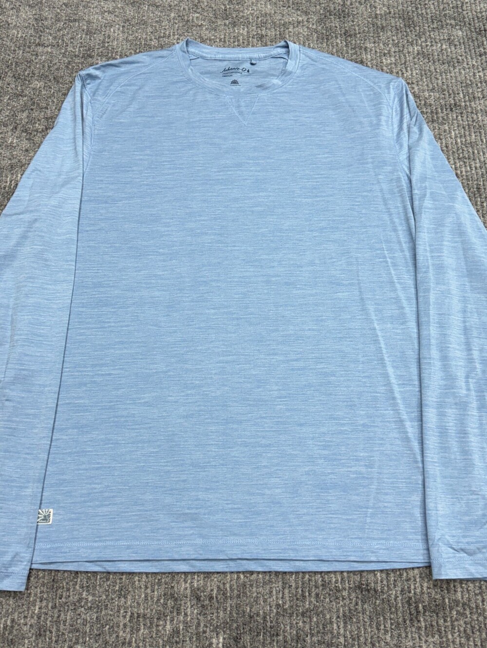 Johnnie-O Performance Long Sleeve T-Shirt Mens M Blue UPF 50 Lightweight Stretch